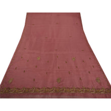Load image into Gallery viewer, Sanskriti Vinatage Saree Art Silk Hand Beaded Purple Fabric Premium 5 Yd Sari
