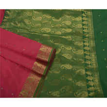 Load image into Gallery viewer, Sanskriti Vintage Saree Art Silk Woven Pink Brocade Fabric Banarasi Craft Sari
