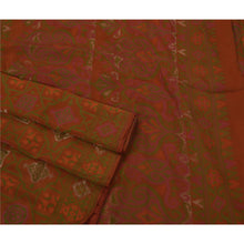 Load image into Gallery viewer, Sanskriti Vintage Saree 100% Pure Silk Woven Orange Fabric Premium Craft Sari
