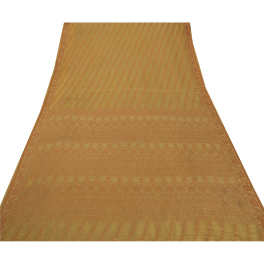 Sanskriti Vintage Saree Pure Cotton Woven Sustainable Fabric Premium 5 Yd Kota Craft Sari