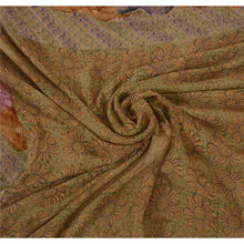 Load image into Gallery viewer, Vintage Antique Saree 100% Pure Georgette Silk Embroidered Fabric 5 Yd Sari
