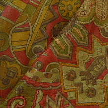 Load image into Gallery viewer, Saree Art Silk Hand Beaded Green Fabric 5Yd Premium Craft Sari
