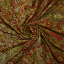 Load image into Gallery viewer, Saree Art Silk Hand Beaded Green Fabric 5Yd Premium Craft Sari
