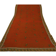Load image into Gallery viewer, Sanskriti Vintage Saree Pure Georgette Silk Embroidered Bandhani Red Fabric Sari
