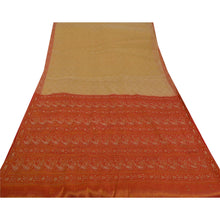Load image into Gallery viewer, Saree Art Silk Banarasi Brocade Cream Fabric Ethnic Sari 5 Yd
