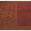 Sanskriti Vintage Sari 100% Ren Silke Vævet Brunt Bæredygtigt Stof 5 Yard Sari Premium 