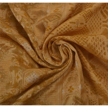 Load image into Gallery viewer, Saree 100% Pure Silk Woven Beige Premium Fabric 5 Yd Sari

