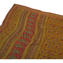 Load image into Gallery viewer, Saffron Saree Blend Georgette Printed 5 Yd Fabric Premium Sari
