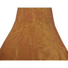 Load image into Gallery viewer, Golden Saree Tissue Hand Beaded Premium Fabric 5 Yd Sari
