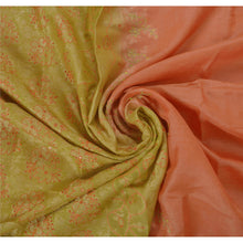 Load image into Gallery viewer, Sanskriti Vintage Peach Saree 100% Pure Silk Hand Beaded Craft Fabric Sari
