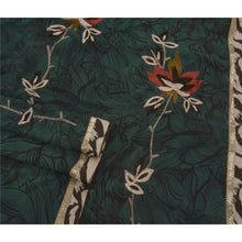 Load image into Gallery viewer, Sanskriti Vintage Green Saree Blend Georgette Embroidered Fabric Premium Sari

