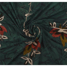 Load image into Gallery viewer, Sanskriti Vintage Green Saree Blend Georgette Embroidered Fabric Premium Sari
