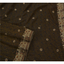 Load image into Gallery viewer, Sanskriti Vintage Green Saree Art Silk Hand Beaded Fabric 5 Yd Sari Premium
