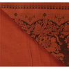 Sanskriti Vintage Orange Saree Art Silk Woven Craft Sustainable Fabric Premium 5 Yd Sari