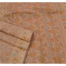 Load image into Gallery viewer, Peach Saree 100% Pure Cotton Woven Craft Fabric Premium Sari
