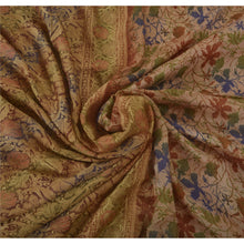 Load image into Gallery viewer, Cream Saree Blend Silk Woven Printed Fabric Craft Premium Sari
