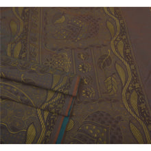 Load image into Gallery viewer, Grey Saree Blend Silk Fabric Hand Painted Craft Premium Sari
