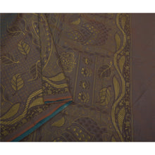 Load image into Gallery viewer, Grey Saree Blend Silk Fabric Hand Painted Craft Premium Sari
