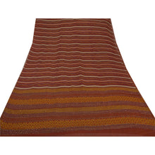 Load image into Gallery viewer, Sanskriti Vintage Red Saree Pure Georgette Silk Hand Beaded Fabric Craft Sari
