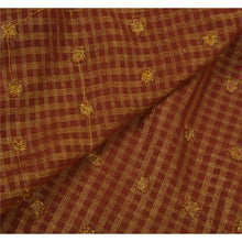 Load image into Gallery viewer, Sanskriti Vintage Red Saree Art Silk Craft Fabric Hand Beaded Premium Zari Sari
