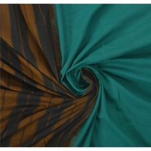 Load image into Gallery viewer, Sanskriti Vintage Blue Saree Blend Cotton Woven Craft Fabric Premium Sari
