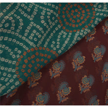 Load image into Gallery viewer, Sanskriti Vintage Purple Saree Georgette Craft Fabric Hand Beaded Bandhani Sari
