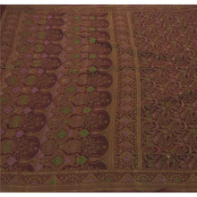 Load image into Gallery viewer, Sanskriti Vintage Dark Red Indian Sari Pure Silk Woven Craft Fabric Sarees
