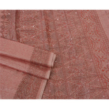 Load image into Gallery viewer, Sanskriti Vintage Pink Saree Art Silk Hand Beads Woven Craft Fabric Premium Sari
