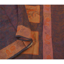 Load image into Gallery viewer, Sanskriti Vintage Purple Saree Pure Silk Woven Craft Fabric Premium Sari
