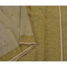 Load image into Gallery viewer, Sanskriti Vintage Green Saree Pure Silk Woven Craft 5 Yd Fabric Premium Sari
