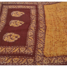 Load image into Gallery viewer, Peach Saree Pure Silk Batik Work Craft 5 Yd Soft Fabric Sari

