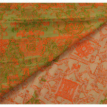 Load image into Gallery viewer, Cream Saree Pure Silk Woven Craft 5 Yd Fabric Premium Sari
