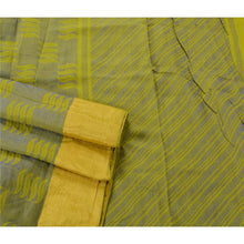 Load image into Gallery viewer, Sanskriti Vinatage Green Saree Blend Silk Woven Craft 5 Yd Fabric Premium Sari
