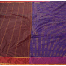 Load image into Gallery viewer, Sanskriti Vinatage Blue Saree Art Silk Woven Craft 5 Yd Soft Fabric Premium Sari
