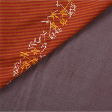 Load image into Gallery viewer, Grey Saree Blend Cotton Hand Beaded Craft Fabric Premium Sari
