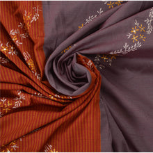 Load image into Gallery viewer, Grey Saree Blend Cotton Hand Beaded Craft Fabric Premium Sari
