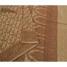 Load image into Gallery viewer, Cream Saree Art Silk Woven Craft 5Yd Decor Fabric Premium Sari
