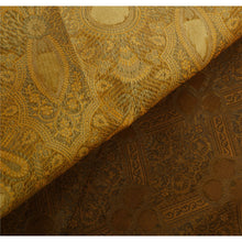Load image into Gallery viewer, Brown Saree Art Silk Woven Craft 5Yd Fabric Decor Premium Sari

