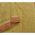 Sanskriti Vintage Saree Blend Georgette Embroidered Premium Craft Sustainable Fabric Sari