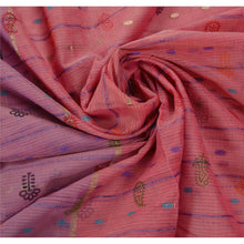 Load image into Gallery viewer, Sanskriti Vinatage Pink Saree Blend Silk Woven Craft 5Yd Fabric Premium Kota Sari
