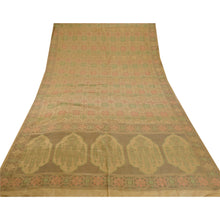 Load image into Gallery viewer, Cream Saree 100% Pure Silk Woven Craft Fabric Premium Sari
