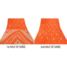 Load image into Gallery viewer, Cream Saree 100% Pure Silk Batik Work Craft Fabric 5 Yard Sari
