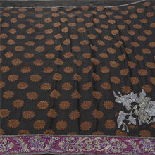 Load image into Gallery viewer, Sanskriti Vinatage Sanskriti Vintage Saree Pure Georgette Silk Hand Beaded Sari Fabric Blouse Piece
