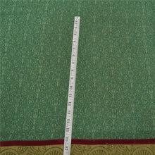 Load image into Gallery viewer, Sanskriti Vinatage Green Saree Georgette Embroidered Premium Fabric Craft Sari
