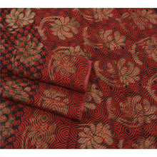 Load image into Gallery viewer, Sanskriti Vinatage Red Saree Blend Georgette Woven Craft Fabric Premium Sari
