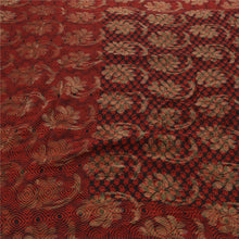 Load image into Gallery viewer, Sanskriti Vinatage Red Saree Blend Georgette Woven Craft Fabric Premium Sari
