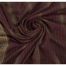 Load image into Gallery viewer, Sanskriti Vintage Purple Sarees Art Silk Woven Craft Fabric Premium 5 Yard Sari
