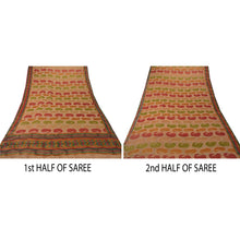 Load image into Gallery viewer, Beige Saree Art Silk Woven Premium Sari Craft 5 Yard Fabric
