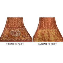 Load image into Gallery viewer, Saree 100% Pure Silk Batik Work Craft Fabric Hand Beaded Sari
