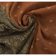 Load image into Gallery viewer, Sanskriti Vinatage Sanskriti Vintage Rusty Orange Sarees Blend Silk Woven Craft Fabric Premium Sari
